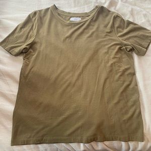 Oak + Fort olive green super comfy tee